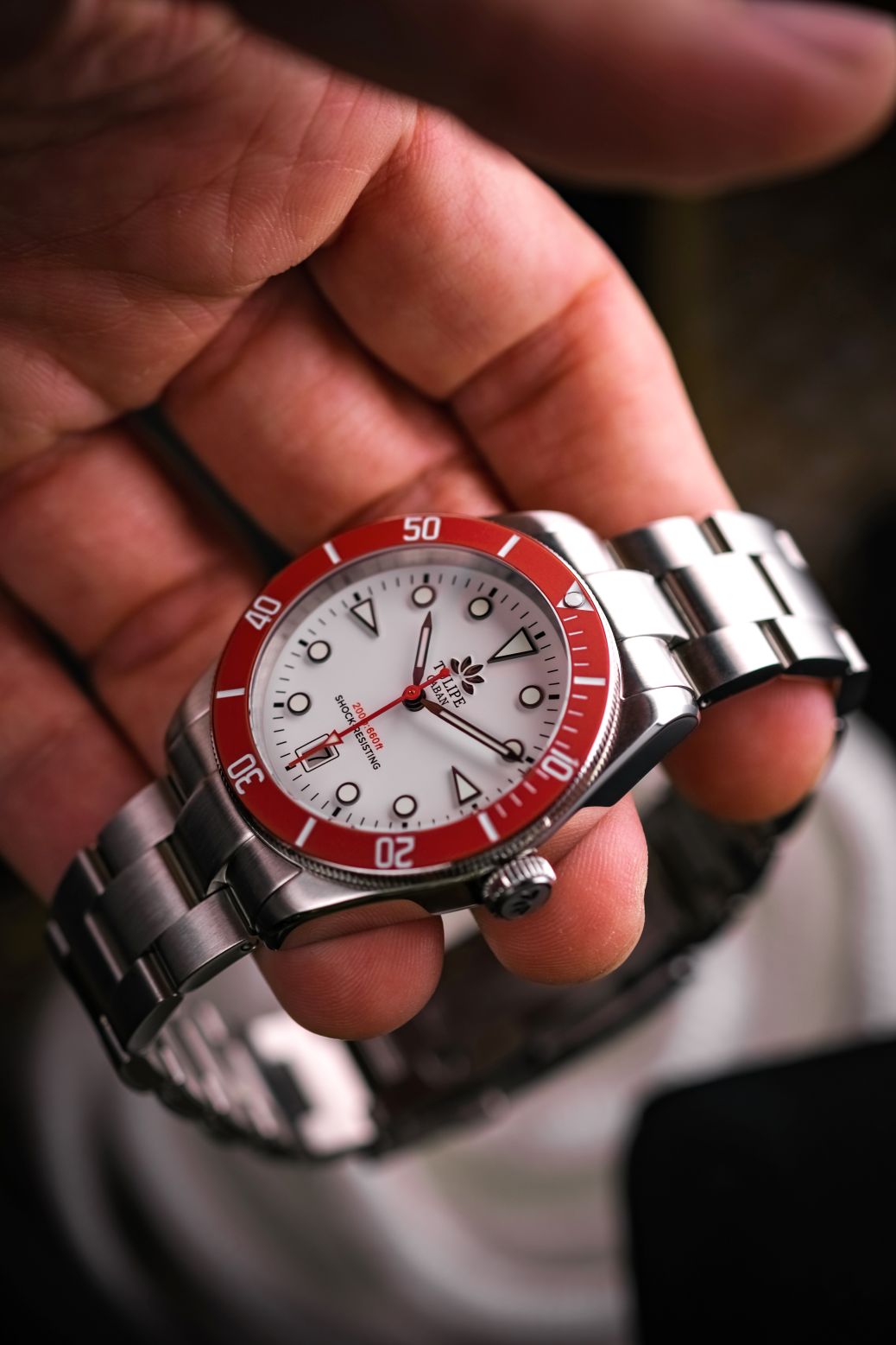 Tulipe Albino Ghiera Rossa