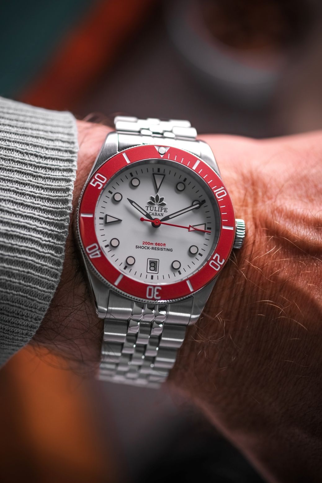 Tulipe Albino Ghiera Rossa