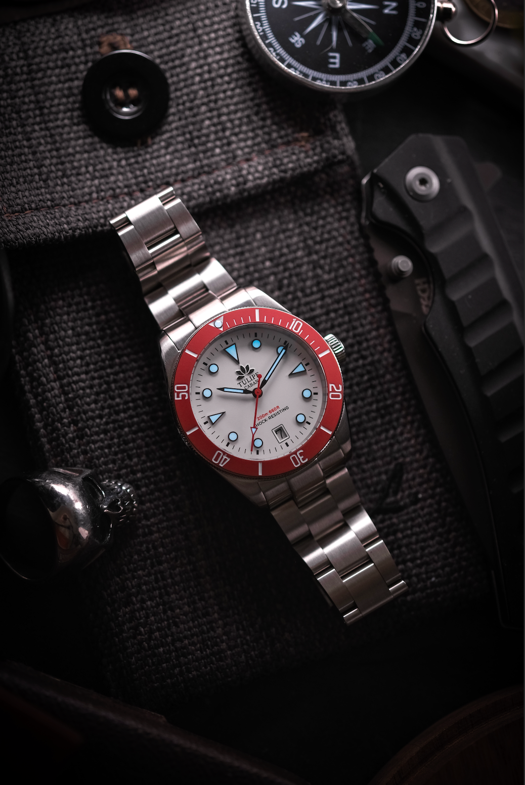 Tulipe Albino Ghiera Rossa