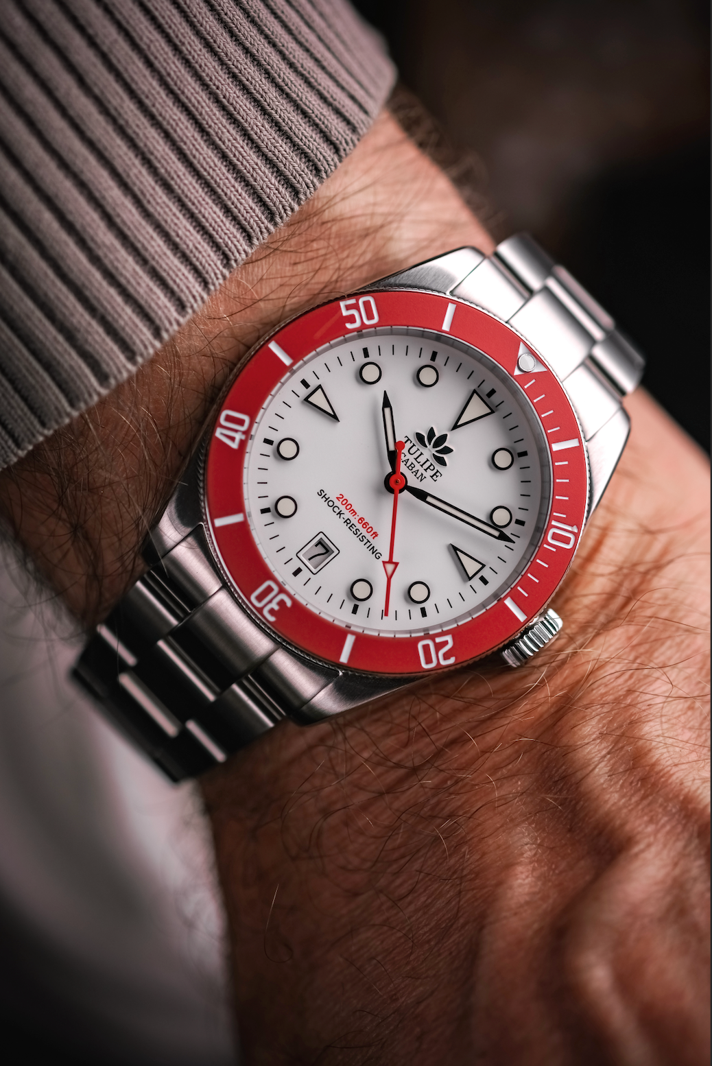 Tulipe Albino Ghiera Rossa